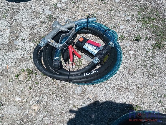 diesel gas pump with hose