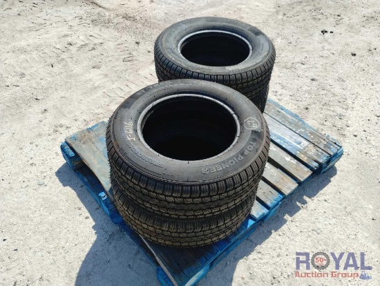 One Set of 4 ST225/75R15 Radial Trailer Tires...