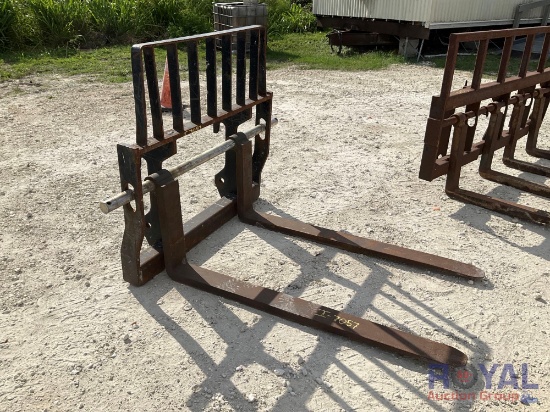 Telehandler Forks and Frame Attachment with 5FT Forks