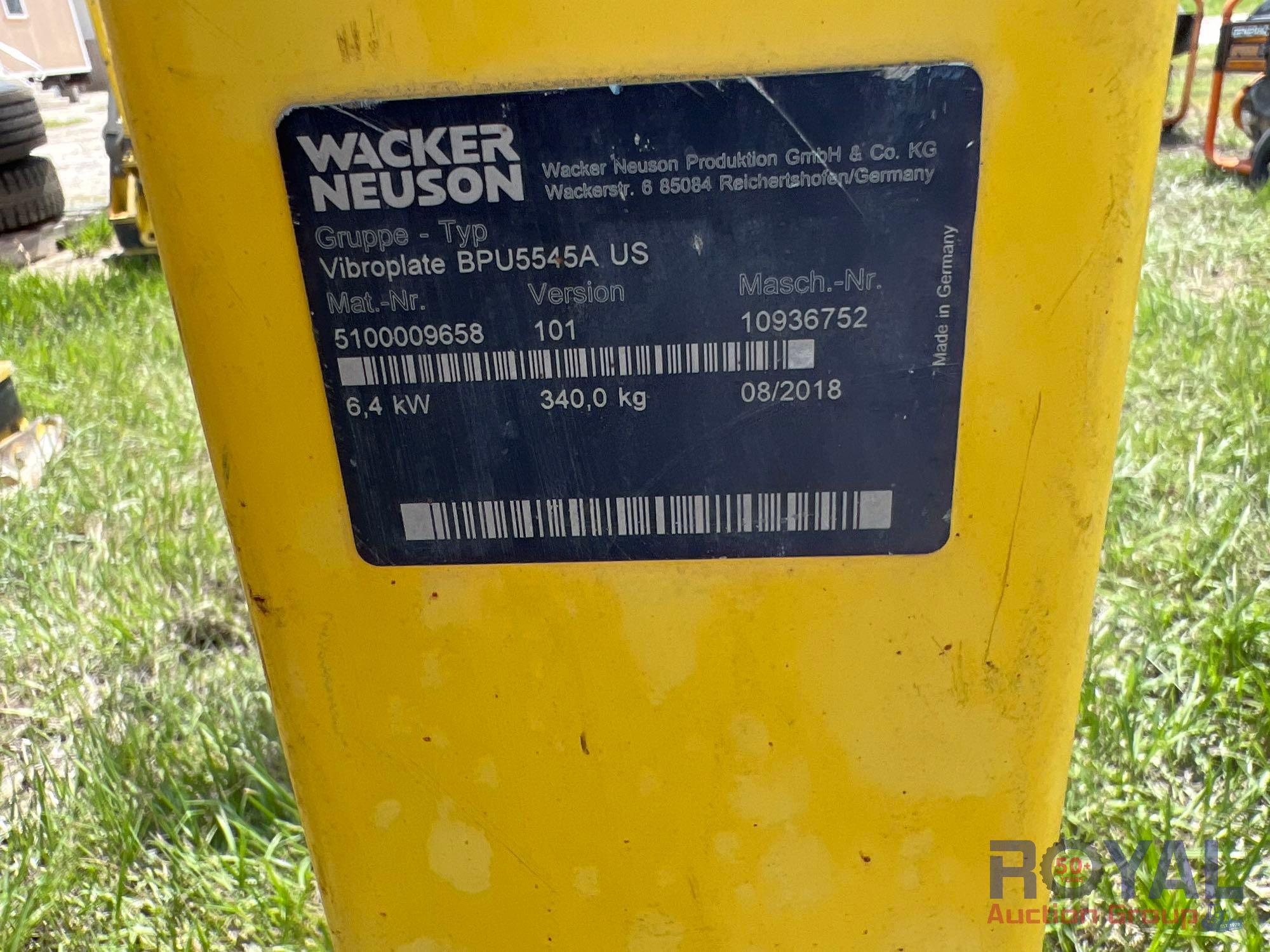 WACKER NEUSON BPU5545A REVERSIBLE COMPACTOR TAMPER PLATE