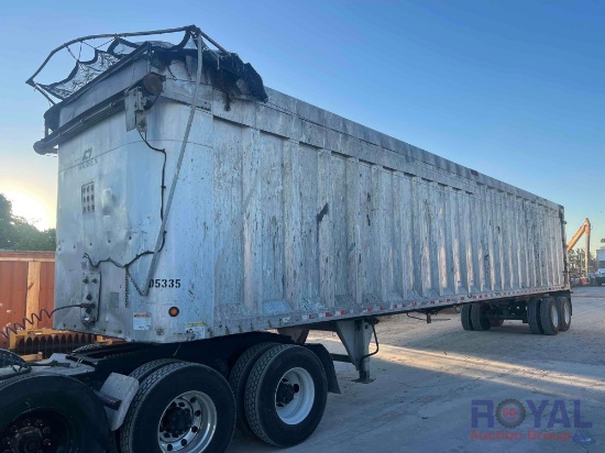 2014 Warren WHDT48102-2-AS 48FT Walking Floor Refuse Trailer