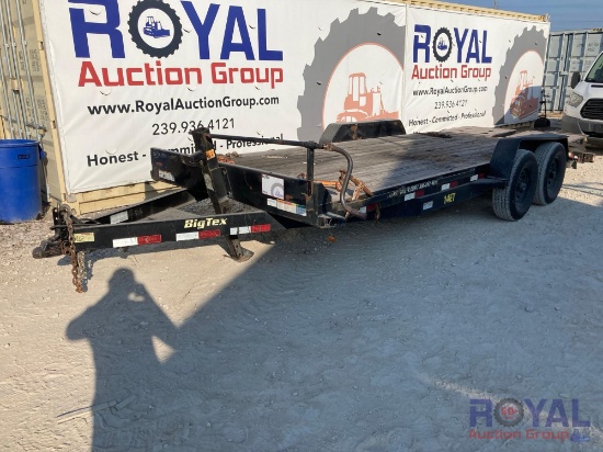 2019 Big Tex 14ET-20BK-MR 17ft Equipment Trailer w/ Fold Down Ramps