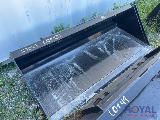 2023 72in Skid Steer Bucket Attachment