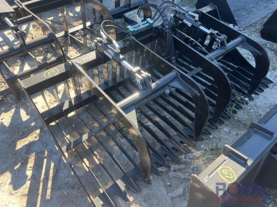 2023 JCT 72in Rock Grapple Skid Steer Attachment