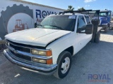 1999 Chevrolet C3500 4x4 Crew Cab Flatbed Truck