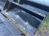 2023 72in Skid Steer Bucket Attachment