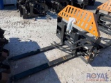 2023 Wolverine Skid Steer Hydraulic Forks and Frame Attachment
