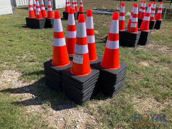 2023 Steelman Lot of 50 Safety Traffic Cones