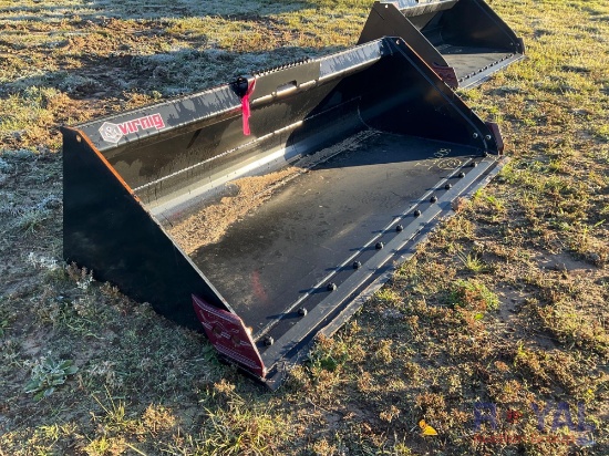 Unused 72 inch Vernig Skid Steer Bucket