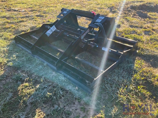 Unused 78 inch Vernig Skid Steer Box Blade With Ripper
