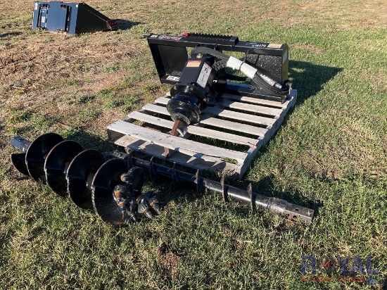 Unused Vernig Skid Steer Auger Attachment