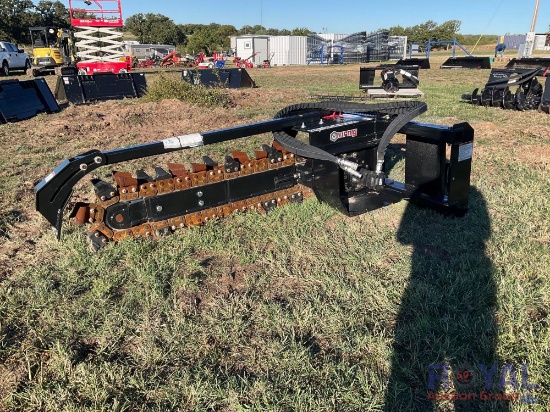 Unused Vernig Skid Steer Trencher Attachment