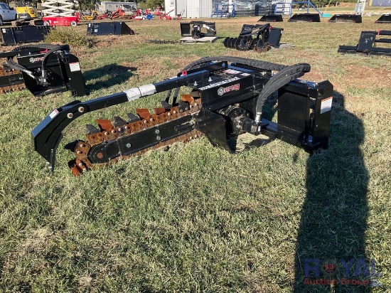 Unused Vernig Skid Steer Trencher Attachment