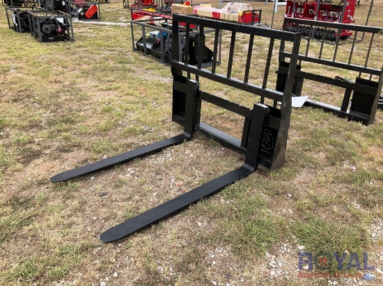 2023 Heavy Duty 48in Skid Steer Fork Attachment