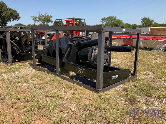 2023 Mower King SSECAG-Y Skid Steer Auger Attachment w/ 3-Bits