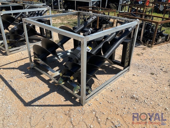 2023 Skid Steer Auger Attachment w/ 3 Bits