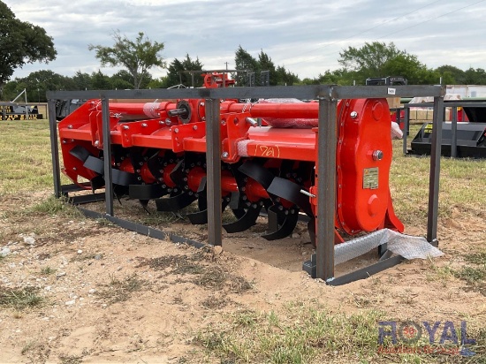 2023 Mower King TAS81 72in 3-Point PTO Driven Rotary Tiller Attachment