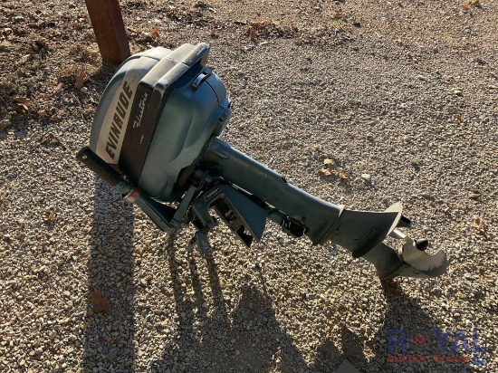 1957 Evinrude Fleet Twin 7.5hp Outboard Boat Motor
