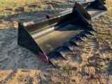 Unused 72 inch Vernig Skid Steer Bucket