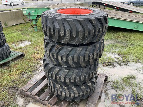 Set of 4 SS Loader 12-16.5 Tires and Wheels