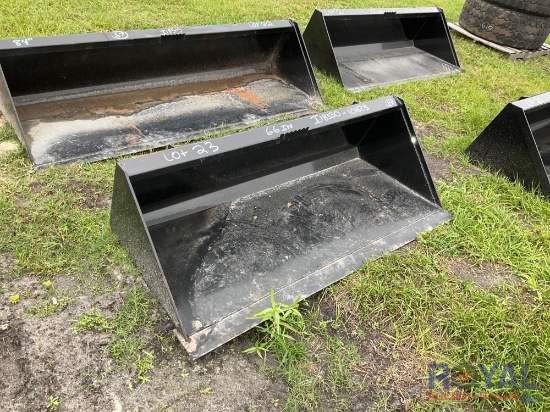 2023 66in Skid Steer Bucket Attachment