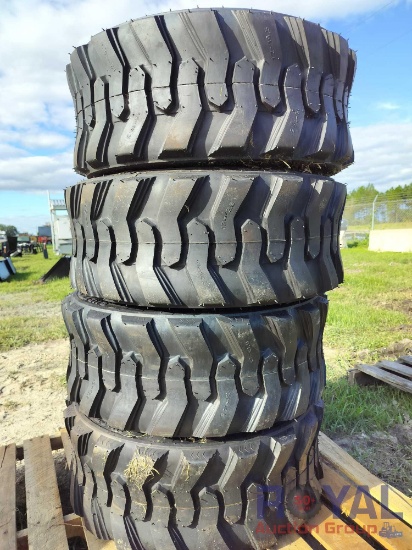 Set of 4 Skid Steer Tires 12-16.5 N.H.S.