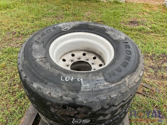 Used Truck Tractor 445/65R22.5 Tires and Aluminum Wheels