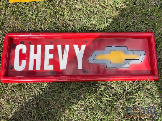 Sheet Metal Chevy Sign Decoration