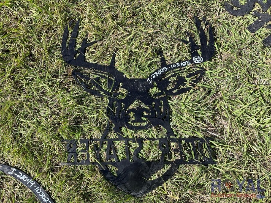 2023 Sheet Metal Deer Slayer Deer Sign