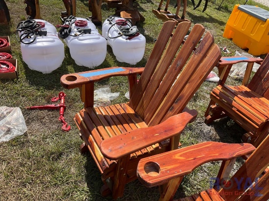 Red Cedar Wood Rocking Chair