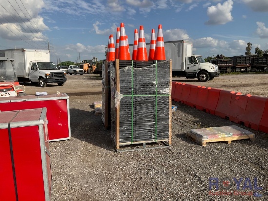 Unused Steelman 250 Piece PVC Safety Traffic Cones