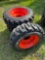 Set of 4 Forerunner 10-16.5 Skid Steer Tires and Wheels