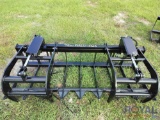2023 78in Dual Cylinder Grapple Rake Skid Steer Attachment