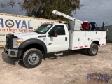 2016 Ford F450 4x4 Service Truck With 5005EH Auto Crane