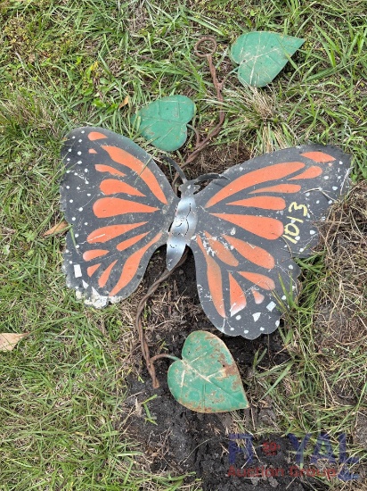 Butterfly Metal Lawn Art