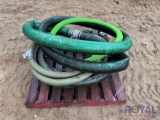 Pallet of misc size suction hoses