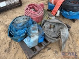 Pallet of misc. size discharge hoses