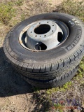 Two Used Tires and Wheels