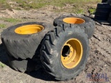 Five Used Tires and Wheels