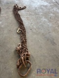 Heavy rigging chain set up