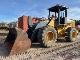 2005 John Deere 544 Articulated Wheel Loader with Forks and Bucket