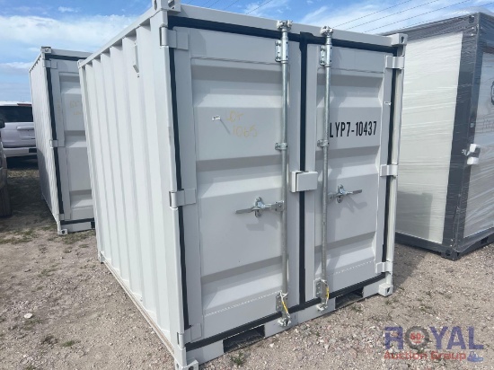 6FT 6IN x 8FT Storage Container With Door and Window