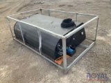 72in Box Broom Sweeper Skid Steer Attachment