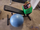 Weight Bench, Work Out Ball, Fitness Accessories