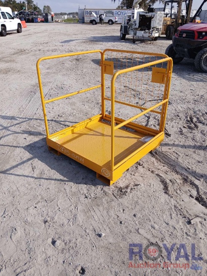 Forklift Collapsible Safety Cage Man Basket