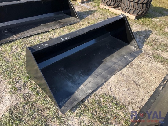 2024 72in Skid Steer Bucket Attachment