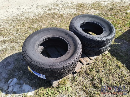 Lot Of 4 Unused ST235/80R16 Trailer Tires
