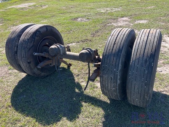 Truck Axle With Tires