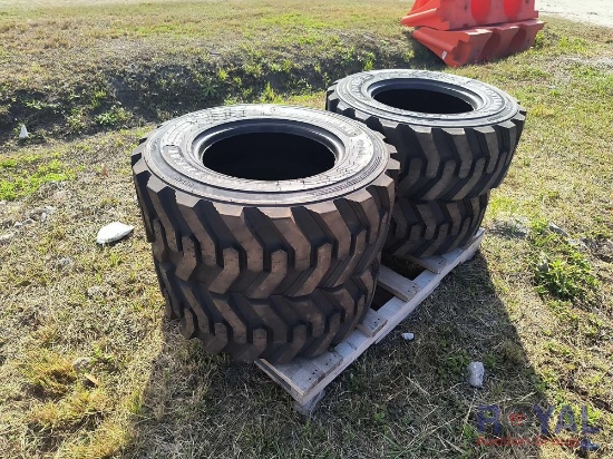 Lot Of 4 Unused 12-16.5 Skid Steer Tires