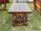 Wooden Wagon Wheel Stool